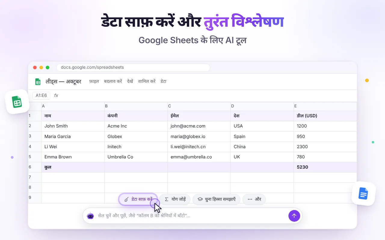 डेटा साफ़ करें और विश्लेषण करें