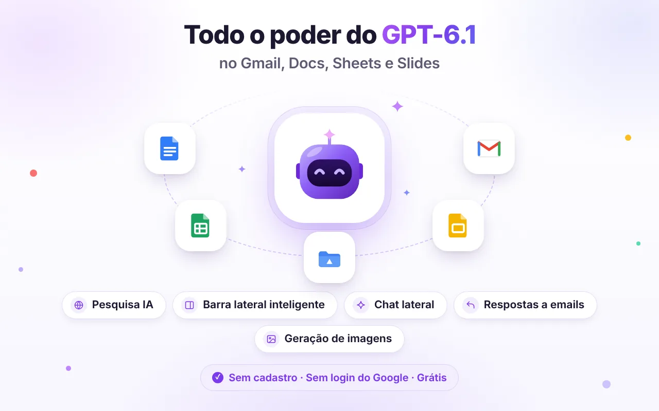 GPT-6.1 Workspace no Gmail, Google Docs, Sheets e Slides